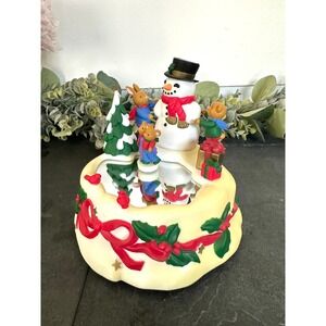 Vintage Avon Musical Twirling Skaters Mouse Mice Music‎ Box Gift Expressions